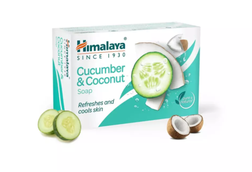 Мыло освежающее с огурцом и кокосом (Cucumber & Coconut) для жирной кожи / 125 гр., Himalaya Herbals